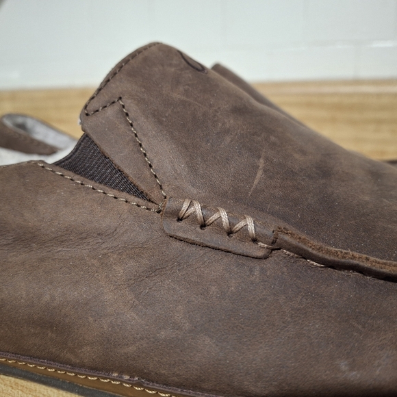 Olukai Moloa Brown Leather Slipper Size 11 - Picture 5 of 9
